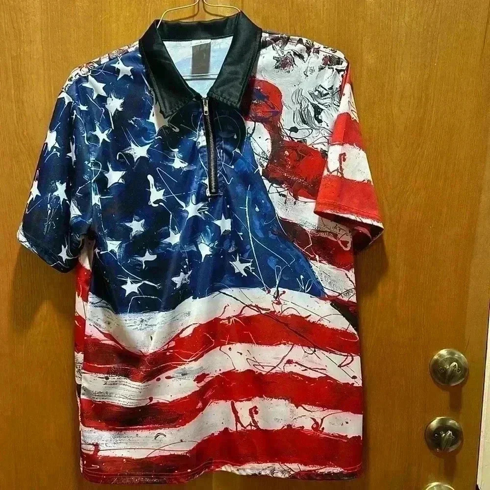 Flag design polo. Size L